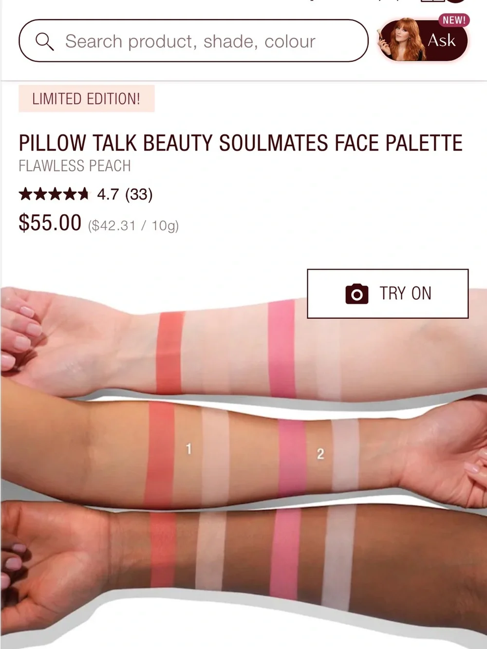 Charlotte Tilbury Roseheart Dual Blush & Airbrush Highlighter - Soft Pink Duo